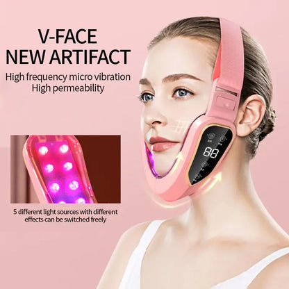 Facial Lifting Device with LED Photon Therapy